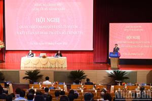 Toàn cảnh Hội nghị Quán triệt và triển khai Nghị quyết số 23-NQ/TW và Kết luận số 49-KL/TW của Bộ Chính trị.