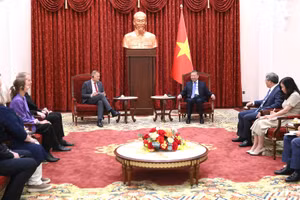 Quang cảnh cuộc tiếp. (Ảnh: ĐĂNG KHOA)
