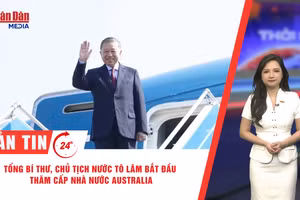 [Video] Thời sự 24h ngày 9/8/2026: Tổng Bí thư, Chủ tịch nước Tô Lâm bắt đầu thăm cấp Nhà nước Australia