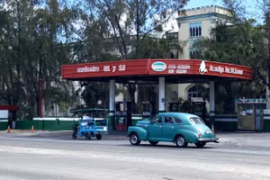 Một trạm nhiên liệu ở La Habana, Cuba. (Ảnh: TTXVN)