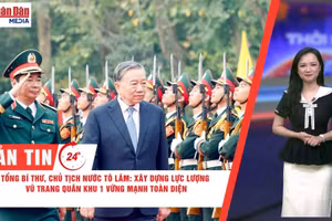 [Video] Thời sự 24h ngày 12/4/2026: Tổng Bí thư, Chủ tịch nước Tô Lâm: Xây dựng Lực lượng vũ trang Quân khu 1 vững mạnh toàn diện 