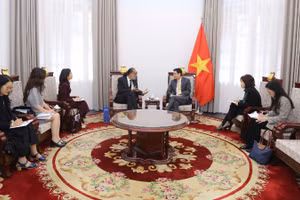 Quang cảnh buổi tiếp. (Ảnh: Bộ Ngoại giao)