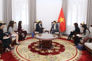 Quang cảnh buổi tiếp. (Ảnh: Bộ Ngoại giao)