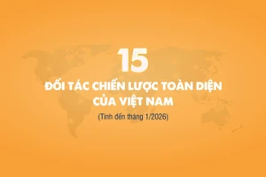 [Infographic] 15 Đối tác chiến lược toàn diện của Việt Nam