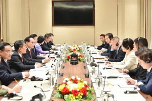 Quang cảnh cuộc hội đàm. (Ảnh: Bộ Ngoại giao