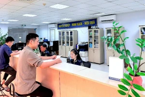 Hoạt động nghiệp vụ tại Hải quan Thái Nguyên. (Ảnh: TUẤN SƠN).