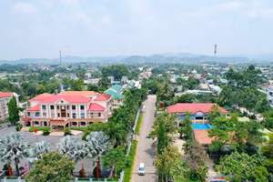 Trung tâm huyện Đạ Huoai, nơi có nhiều người dân Huế lập cư.