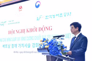 Đại diện Bộ Nông nghiệp và Môi trường phát biểu khởi động dự án.