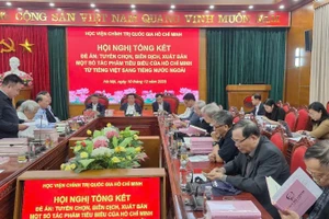 Hội nghị tổng kết Đề án "Tuyển chọn, biên dịch, xuất bản một số tác phẩm tiêu biểu của Hồ Chí Minh từ tiếng Việt sang tiếng nước ngoài".