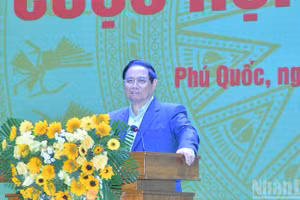 Thủ tướng Chính phủ Phạm Minh Chính phát biểu ý kiến chỉ đạo Cuộc họp lần thứ hai của Ủy ban Quốc gia APEC 2027. (Ảnh: Thanh Giang)