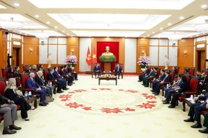 Quang cảnh buổi tiếp. (Ảnh: TTXVN)