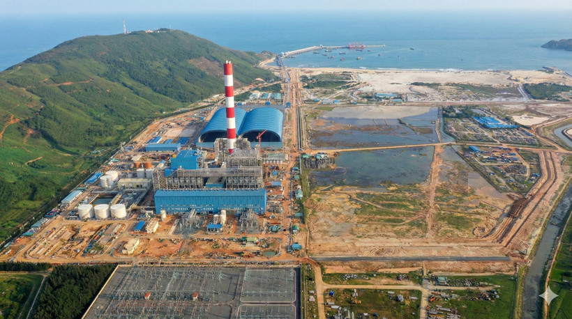 Nhà máy Nhiệt điện Quảng Trạch I đang hoàn thiện các công đoạn cuối để đưa vào vận hành. Ảnh EVN