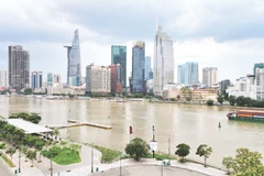 Khu vực trung tâm phường Sài Gòn với nhiều cao ốc văn phòng nằm trong quy hoạch Trung tâm tài chính quốc tế Việt Nam tại Thành phố Hồ Chí Minh. (Ảnh THẾ ANH)