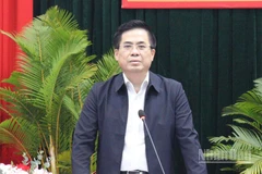 Chủ tịch Ủy ban nhân dân tỉnh Quảng Ngãi Nguyễn Hoàng Giang phát biểu kết luận tại buổi làm việc.