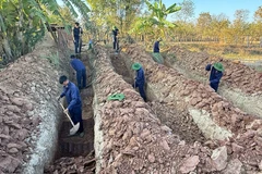 Cán bộ, chiến sĩ Đội K53 nỗ lực tìm kiếm, quy tập hài cốt liệt sĩ tại Campuchia. 