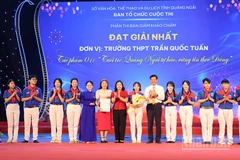 Giải nhất Cuộc thi video clip tuyên truyền Đại hội đại biểu Đảng bộ tỉnh Quảng Ngãi lần thứ nhất do Ban giám khảo chấm điểm thuộc về tác phẩm “Tuổi trẻ Quảng Ngãi tự hào, vững tin theo Đảng” của Trường trung học phổ thông Trần Quốc Tuấn.