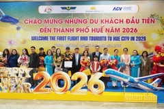 Huế đón những du khách đầu tiên trong năm 2026.