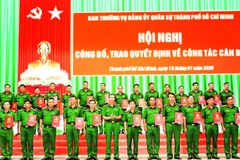 Bộ Tư lệnh Thành phố Hồ Chí Minh bổ nhiệm 151/168 sĩ quan quân đội chính quy về ban chỉ huy quân sự xã, phường, đặc khu.