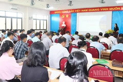 Quang cảnh lớp tập huấn.