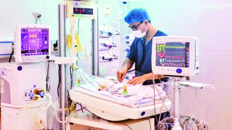 Khoa hồi sức trẻ sơ sinh cực non (Bệnh viện Nhi Thái Bình) đi vào hoạt động từ tháng 1/2025.