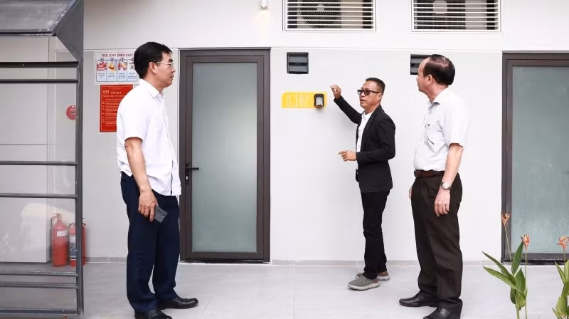 Bên trong ký túc xá Trường đại học Luật Thành phố Hồ Chí Minh, cơ sở 3, phường Long Phước, Thành phố Hồ Chí Minh.