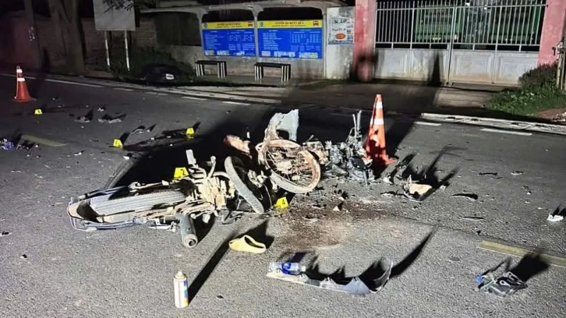 Hiện trường vụ tai nạn.