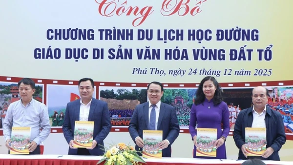 Công bố chương trình du lịch học đường giáo dục di sản văn hóa vùng đất Tổ.