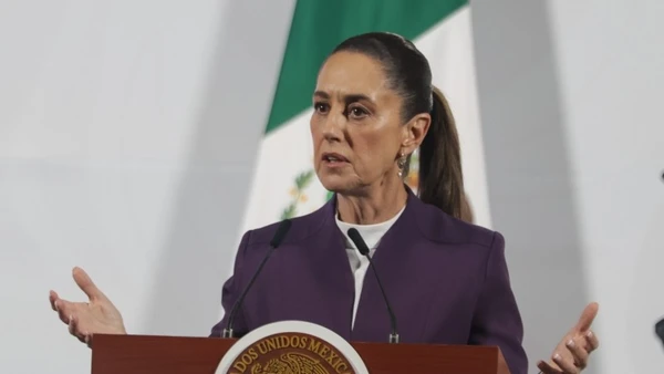 Tổng thống Mexico Claudia Sheinbaum phát biểu tại Mexico City. (Ảnh tư liệu: THX/TTXVN)