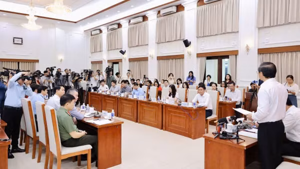 Buổi họp báo do Bộ Giáo dục và Đào tạo tổ chức.