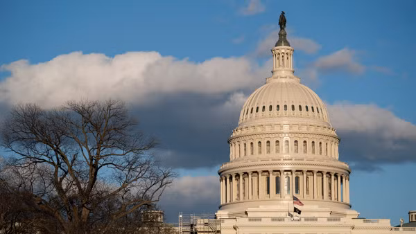 Tòa nhà Quốc hội Mỹ ở Washington DC. (Ảnh: THX/TTXVN)