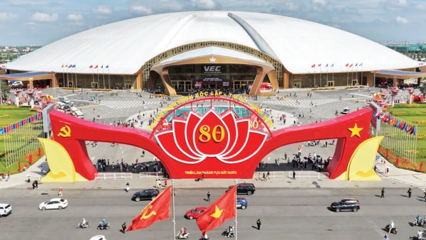 Trung tâm Hội chợ Triển lãm quốc gia (VEC) tại Đông Anh, Hà Nội. (Ảnh: GIA HUY)