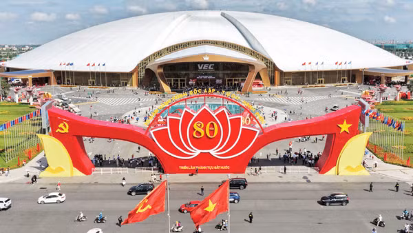 Trung tâm Hội chợ Triển lãm quốc gia (VEC) tại Đông Anh, Hà Nội. (Ảnh: GIA HUY)