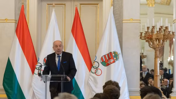 Tổng thống Hungary Sulyok Tamás phát biểu tại một sự kiện ở Budapest. (Ảnh: THX/TTXVN phát)