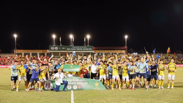 Bắc Ninh giành vé thăng hạng V.League 1. (Ảnh: VFF)