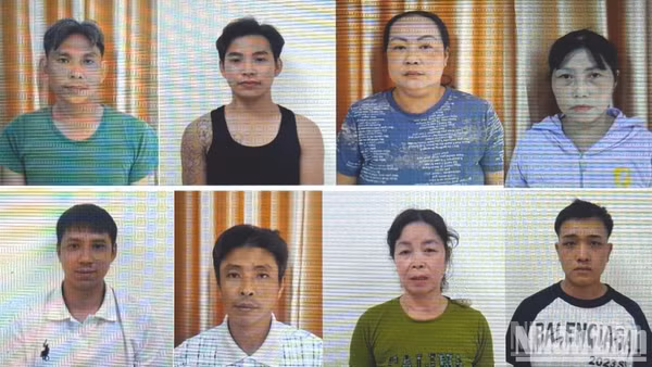 Các đối tượng liên quan trong vụ án. (Ảnh: Hoàng Đô)