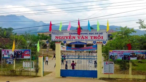 Trường trung học cơ sở Nguyễn Văn Trỗi, xã Trà My, thành phố Đà Nẵng. (Ảnh tư liệu)