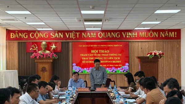 Hội thảo lấy ý kiến trong khuôn khổ quá trình tham vấn do Cục Quản lý đê điều và Phòng, chống thiên tai tổ chức tại tỉnh Tây Ninh.