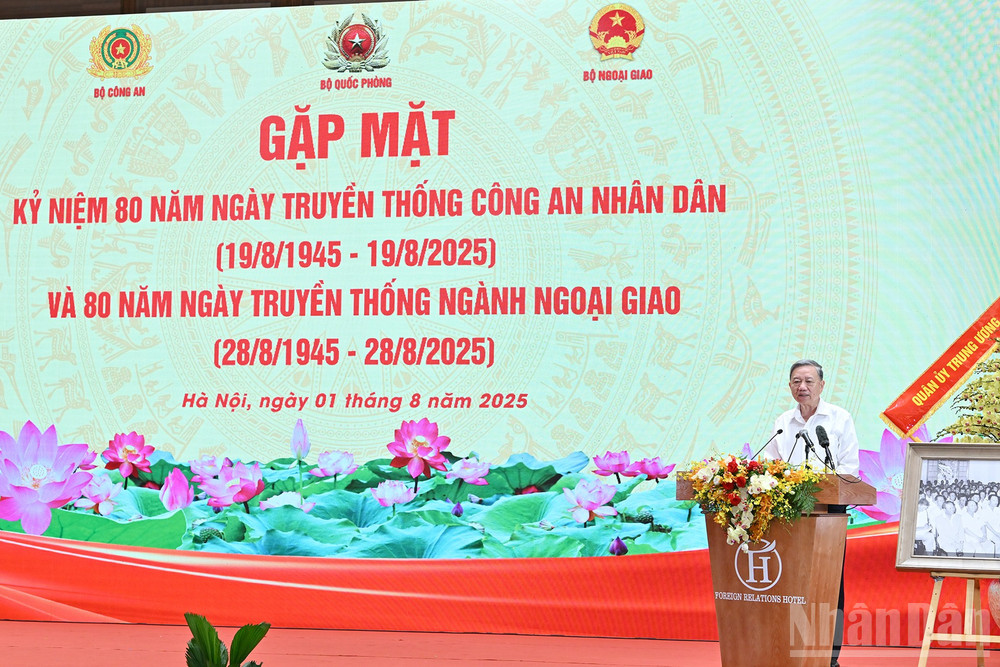 Tổng Bí thư Tô Lâm phát biểu tại buổi gặp mặt. ndo_br_12.jpg