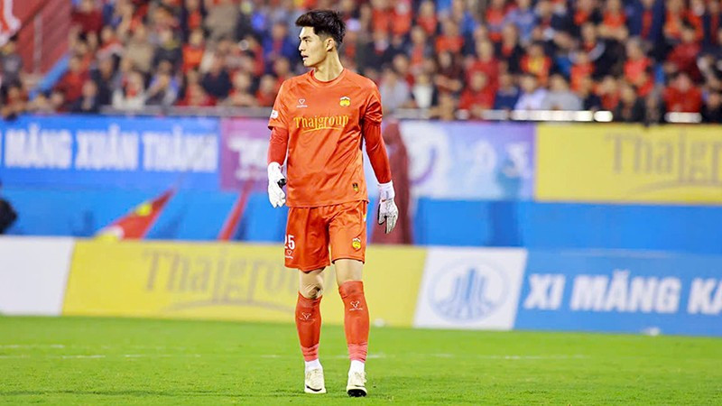 Trung Kiên trong màu áo Hoàng Anh Gia Lai. Ảnh | Trần Hải