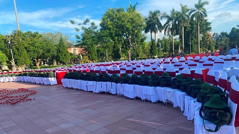 Hàng ghế danh dự dành riêng cho các liệt sĩ Thành cổ. Ảnh | HUYỀN NGA