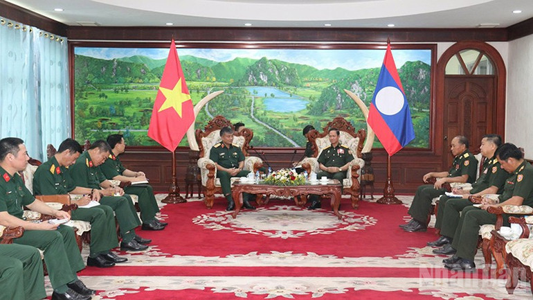 Quang cảnh buổi tiếp. (Ảnh: HẢI TIẾN) ndo_br_2.jpg