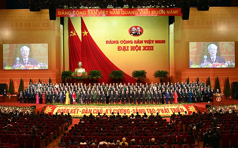 Ban Chấp hành Trung ương Đảng khóa XIII. Ảnh: Duy Linh 