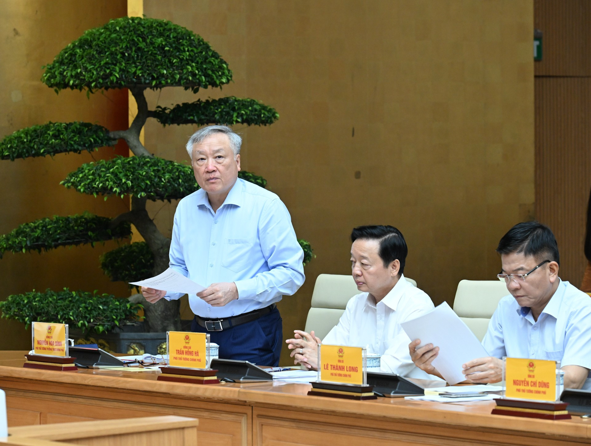 Der stellvertretende Premierminister Nguyen Hoa Binh hielt auf der Konferenz eine Rede. dsc-6942.jpg