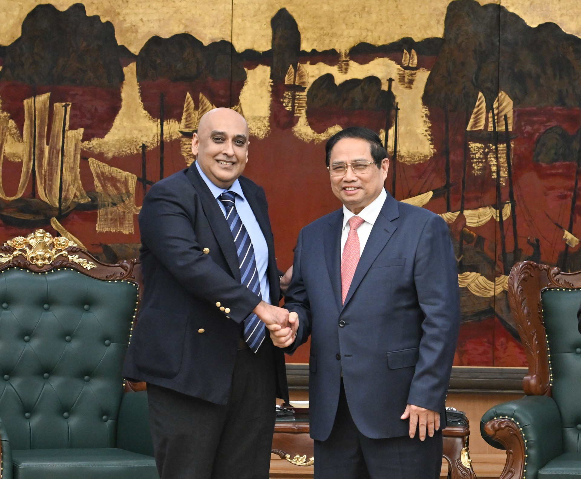 Thủ tướng Phạm Minh Chính tiếp ông Ali Ijaz Ahmad, Chủ tịch kiêm Tổng Giám đốc Makara Capital Partners.