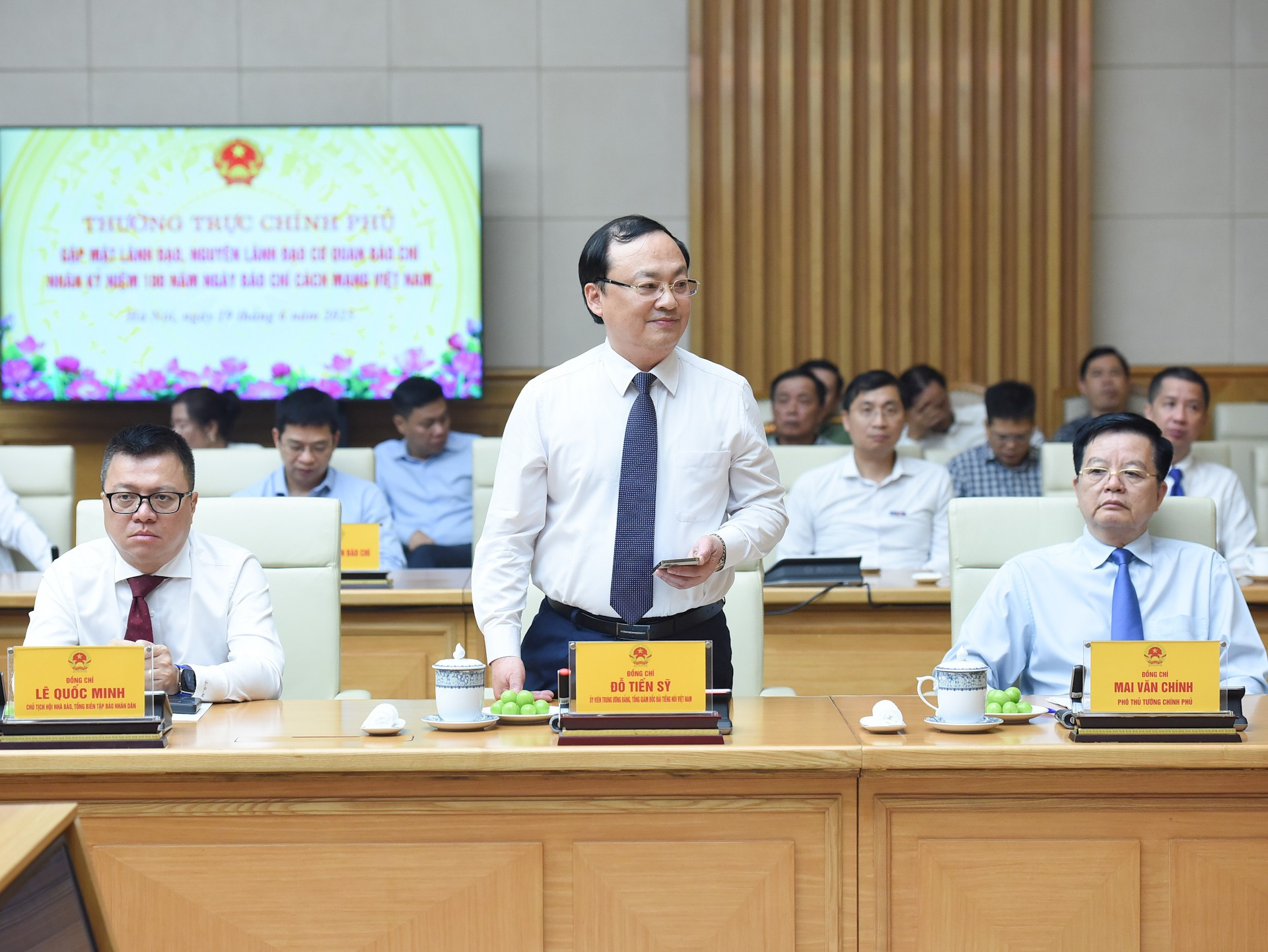 Tổng Giám đốc Đài tiếng nói Việt Nam Đỗ Tiến Sỹ phát biểu. dsc-3395.jpg