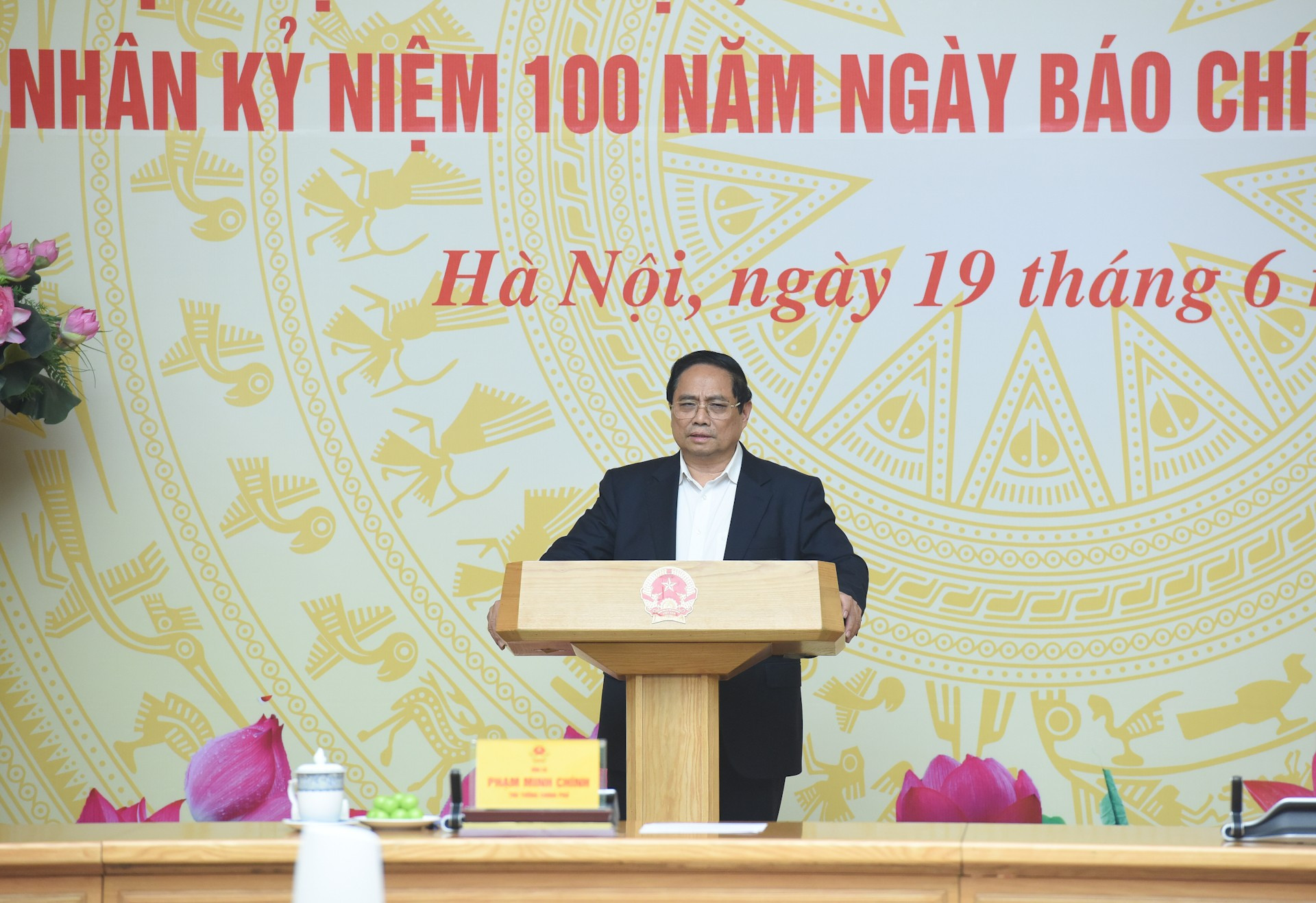 Thủ tướng Phạm Minh Chính phát biểu tại cuộc gặp. dsc-3514.jpg