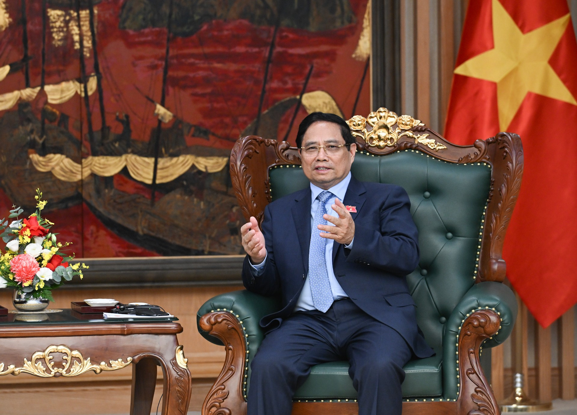 Thủ tướng Phạm Minh Chính phát biểu tại buổi tiếp ông Yamamoto Ichita, Thống đốc tỉnh Gunma (Nhật Bản). dsc-8904.jpg