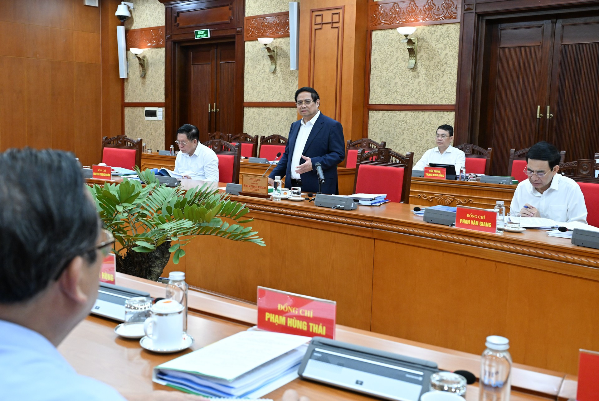 Thủ tướng Phạm Minh Chính phát biểu tại buổi làm việc với Ban Thường vụ Tỉnh ủy Tây Ninh. dsc-2939.jpg