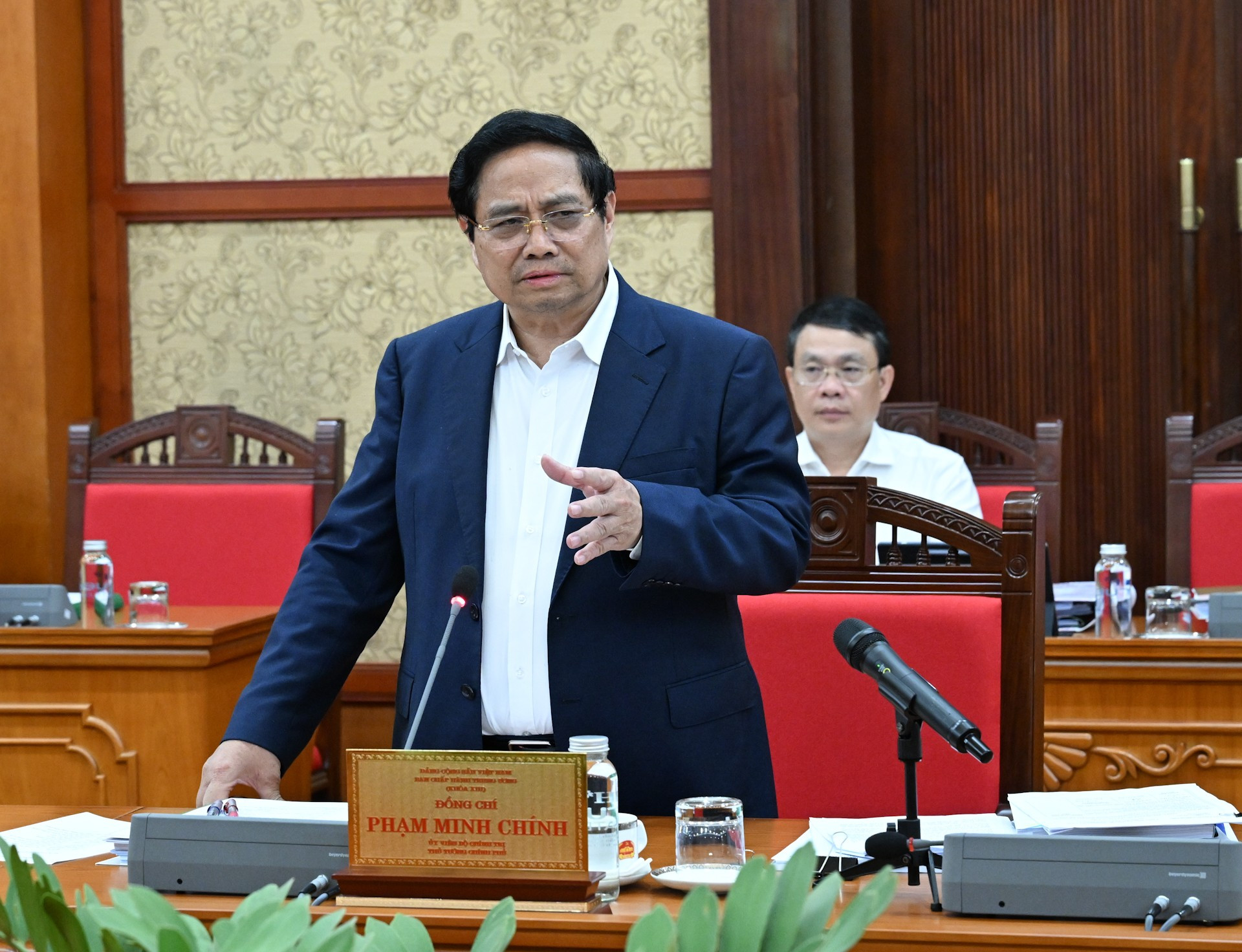 Thủ tướng Phạm Minh Chính phát biểu tại buổi làm việc với Ban Thường vụ Tỉnh ủy Tây Ninh. dsc-2960.jpg