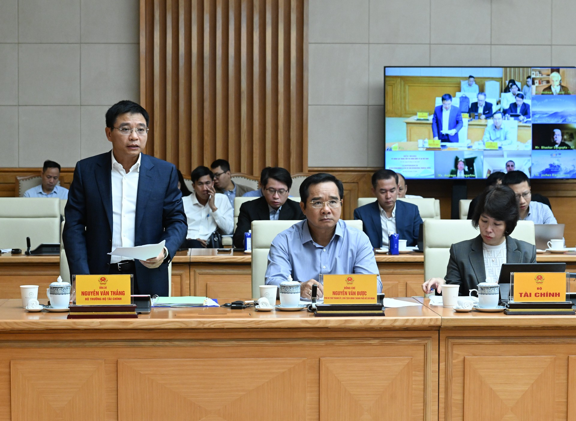 Bộ trưởng Tài chính Nguyễn Văn Thắng phát biểu. dsc-8793.jpg